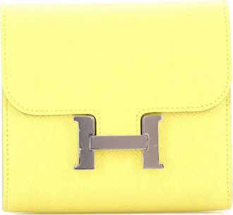 Hermès Constance Wallet Epsom Compact small wallets - Giallo