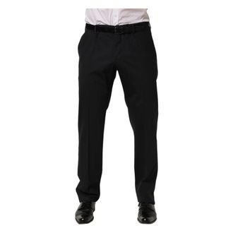 Dolce & Gabbana Heren, Broeken, Zwart, Maat: XL Wol