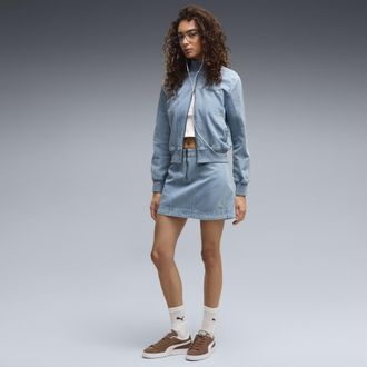 Puma Gonna in twill slavato FUTURE.PUMA.ARCHIVE da donna, Abbigliamento, Blu, XL