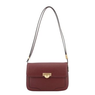 Pourchet Tassen, Dames, Rood, ONE Size, Leer, Auteuil Crossbody Bag