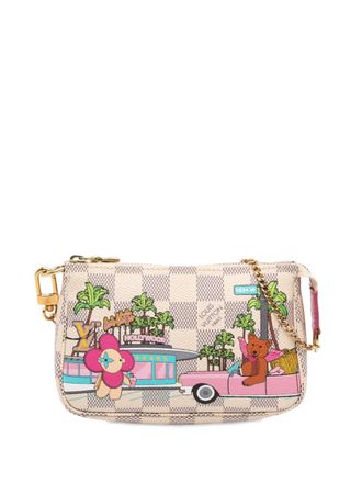 Louis Vuitton 2021 Damier Azur Animation Hollywood Mini Pochette Accessoires handbag - women - Fabric - One Size - White