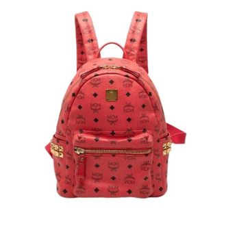 MCM Pre-owned Backpacks, female, Red, Size: ONE SIZE Pre-owned Stark Backpack