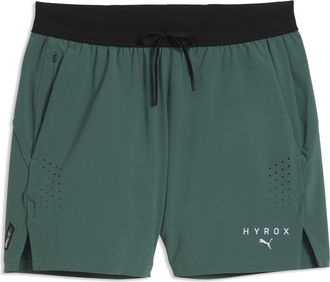 Puma Shorts PUMA x HYROX PWRMODE 5 da uomo, Accessori, Verde, XXS