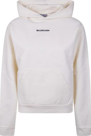 Balenciaga Back Hoodie - Dames - Hoodies - Beige - S - Katoen - Hoodies & sweatvesten