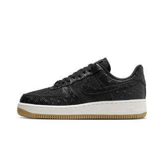Nike Fitness, Dames, Zwart, 37 1/2 EU, Leer, Air Force 1 Low 07 LX