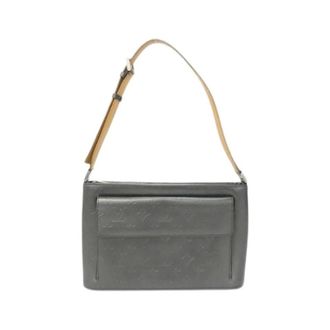 Louis Vuitton Pre-owned Shoulder Bags, female, Black, Size: ONE SIZE Pre-owned Monogram Matt Alston Coated Calf Shoulder Bag