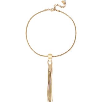 Robert Lee Morris Fringe Pendant Necklace in Gold at Nordstrom