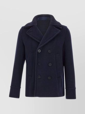 Paul & Shark double-breasted wool peacoat with pockets