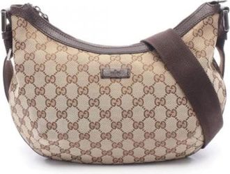 Gucci Pre-owned Vintage Schoudertas - Dames - Vintage Schoudertas - Beige - ONE Size - Leer - Vintage