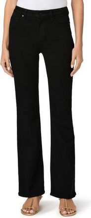 Paige Laurel Canyon High Waist Bootcut Jeans in Black Shadow at Nordstrom, Size 26