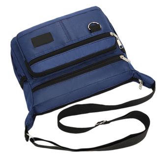 Generic Crosses Shoulder Bag Men - Waterproof Spacious Multi Pocket Shoulder Bag,Practical Multipurpose Chest Pack Trendy Backpack for Sports Daily Life, Blue