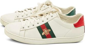 Gucci Sneakers con motivo Bee - Bianco