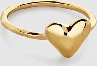 Monica Vinader Gold Heart Stacking Ring