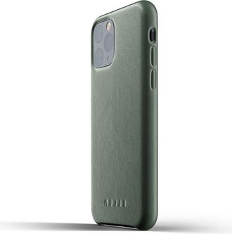 Mujjo Full Leather Case for iPhone 11 Pro Max in Green Smoke at Nordstrom