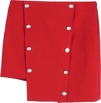 Versace Versus Versace asymmetrische minirok in rode polyester