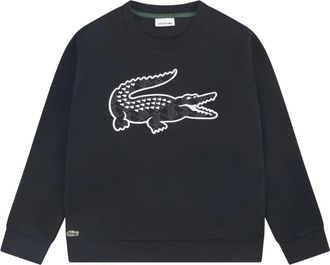 Lacoste Kids Sweatshirts, male, Black, 3 Y, Graphic Fleece Sweatshirt