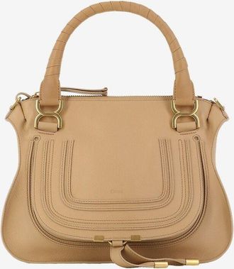 Chloé Hand- und Schultertasche aus genarbtem Leder Marcie Medium