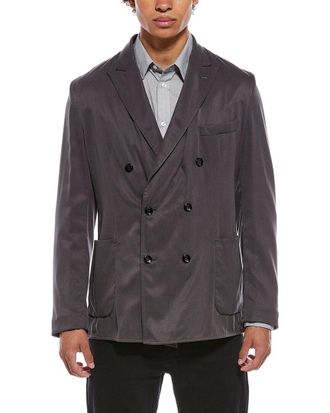 Brioni Deconstructed Double Breasted Blazer