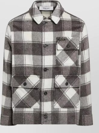 Golden Goose mohair virgin wool shirt jacket