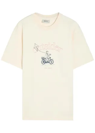 For&eacute;t For&eacute;t Printed Cotton T-shirt - Beige - Xxl