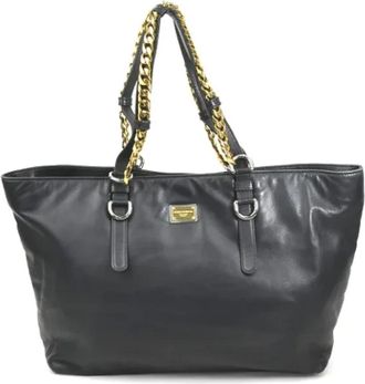 Dolce & Gabbana Pre-owned Tote Bags, female, Black, Size: ONE SIZE Pre-owned Leather handbags