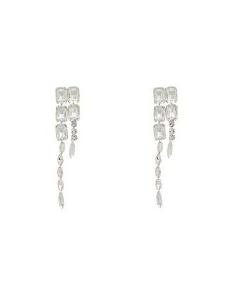8 by YOOX RHINESTONE CHANDELIER EARRINGS