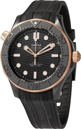 Omega Pre-owned Omega Seamaster Automatic Chronometer Black Dial Mens Watch 210.62.44.20.01.001