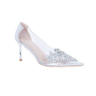 Lauren Lorraine Jamie Pump in Silver at Nordstrom, Size 8.5