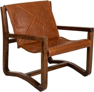 Wanderlust Deco Wanderlust Deco - Sill&oacute;n De Madera Marr&oacute;n 80x80x67,5 Cm