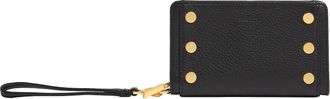 Hammitt Hammitt Bryant Wallet Black Brushed Gold Red Zip SML