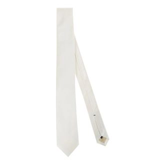 Errico Formicola Accessoires, Heren, Wit, ONE Size, Handgemaakte, op maat gemaakte stropdas