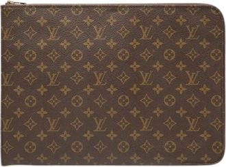 Louis Vuitton Pre-owned Clutches, female, Brown, Size: ONE SIZE Pre-owned Monogram Canvas Clutch
