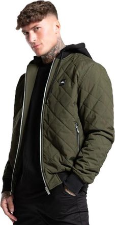 Bee Inspired Collection Knight Bomber Jacket, Khaki Green, Lightweight, Zip Pockets, Ribbed Cuffs and Hem (UK, Alpha, XS, Regular, Regular, Khaki Green)