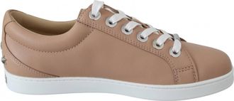 Jimmy Choo London Womens Cash Sneakers In Powder Pink