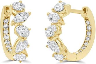Sabrina Designs 14K 1.20 Ct. Tw. Diamond Hoop Earrings