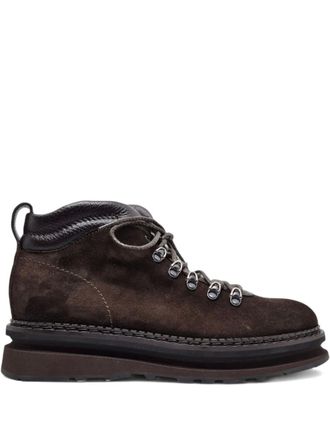 BARRETT lace-up suede boots - Brown