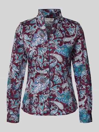 Christian Berg Hemdbluse mit Knopfleiste in Kirsche, Gr&ouml;&szlig;e 46