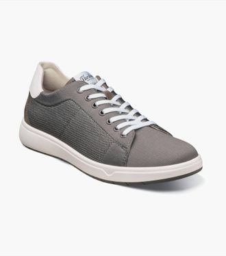 Florsheim Mens Heist Knit Lace To Toe Sneaker Shoe In Grey
