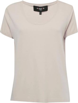 Paule Ka T-shirt con scollo ampio - Toni neutri