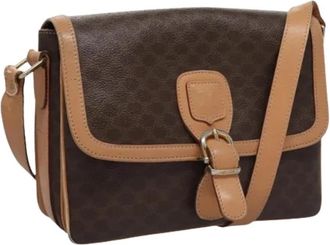 Celine Pre-owned Vintage Schoudertas - Dames - Vintage Schoudertas - Bruin - ONE Size - Leer - Vintage