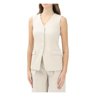Patrizia Pepe Chalecos - Jackets - Mujer - Beige - S