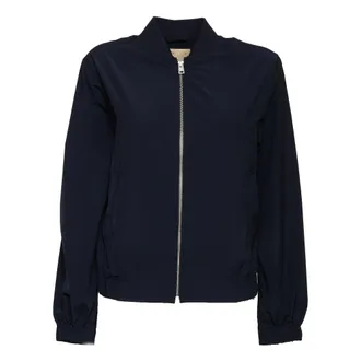 Woolrich Bomber Jackets, female, Blue, Size: S Bomber Jackets