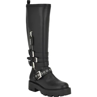 Guess Yanky Lug Sole Tall Boot in Black at Nordstrom Rack, Size 8.5