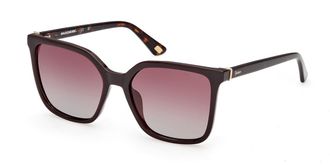 Skechers SE00168 Polarized 47H Womens Sunglasses Brown Size 53