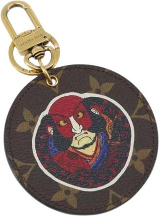Louis Vuitton Pre-owned Canvas Sleutelhanger - Dames - Vintage Accessoires - Bruin - ONE Size - Vintage