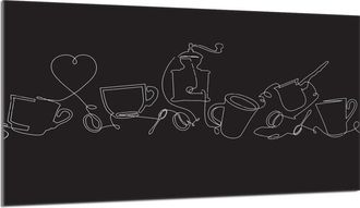 OEM Placa Protectora De Vidrio Para Estufa 90x52 Negra