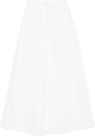 Forte_Forte White Cotton Trouser