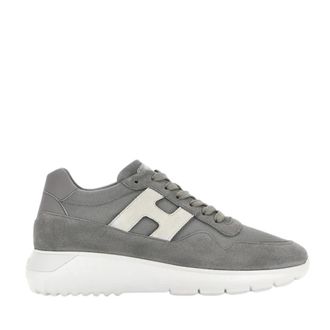 Hogan Grijze Su&egrave;de Sneakers met Geheugenschuim - Heren - Sneakers - Grijs - 41 1/2 EU - Su&egrave;de - Schoenen