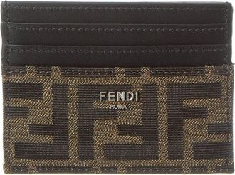 Fendi Fendi Ff Leather Card Holder