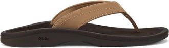Olukai Womens Ohana Beach Sandals In Almond / Dark Java